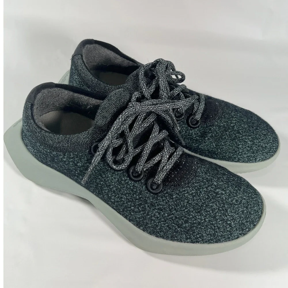 Allbirds Women's Wool Dasher 2 Mizzle WD2 Natural‎ Black Running Shoes W10